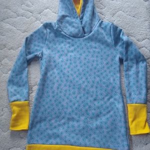Fleece hoodie snow dress